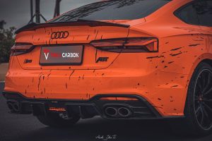 ดิฟฟิวเซอร์ Carbon Fiber Audi S5 A5 S-line B9.5 ทรง TAKD Ver.2