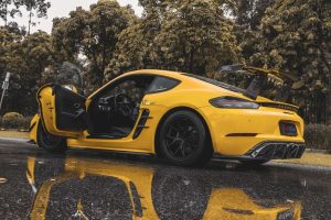 สปอยเลอร์ Carbon Fiber Porsche 718 Cayman / Boxster / GTS 2 Door ทรง TAKD V1 ปี 2017-2025