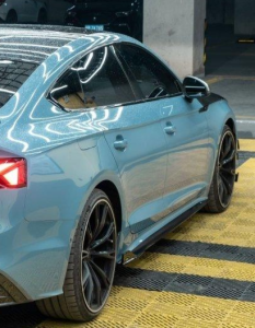 สเกิร์ตข้าง Carbon Fiber Audi S5 A5 B9.5 ทรง TAKD ปี 2020-2025