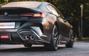 สเกิร์ตข้าง Carbon Fiber BMW M850 840 G16 8 Series 840i 850i ทรง TAKD V1