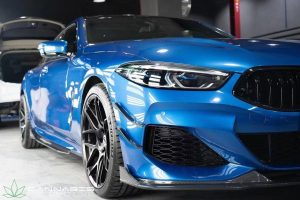 สเกิร์ตข้าง Carbon Fiber BMW M850 840 G16 8 Series 840i 850i ทรง TAKD V1