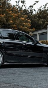 สเกิร์ตข้าง Carbon Fiber Mercedes C-Class C63(S) W205 ทรง TAKD V1
