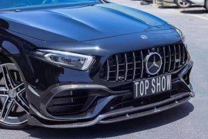 กันชน Carbon Fiber Benz A45 W177 ทรง TAKD ปี 2019-ON (Front Bumper Surround 3 PCS)