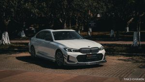 ลิ้นหน้า Carbon Fiber BMW 3 Series G20 330i M340i LCI ทรง TAKD ปี 2023-ON