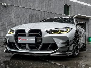 ลิ้นหน้า Carbon Fiber BMW M3 G80 M4 G82 G83 ทรง TAKD ปี 2021-ON
