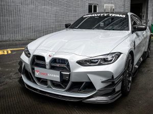 ลิ้นหน้า Carbon Fiber BMW M3 G80 M4 G82 G83 ทรง TAKD ปี 2021-ON