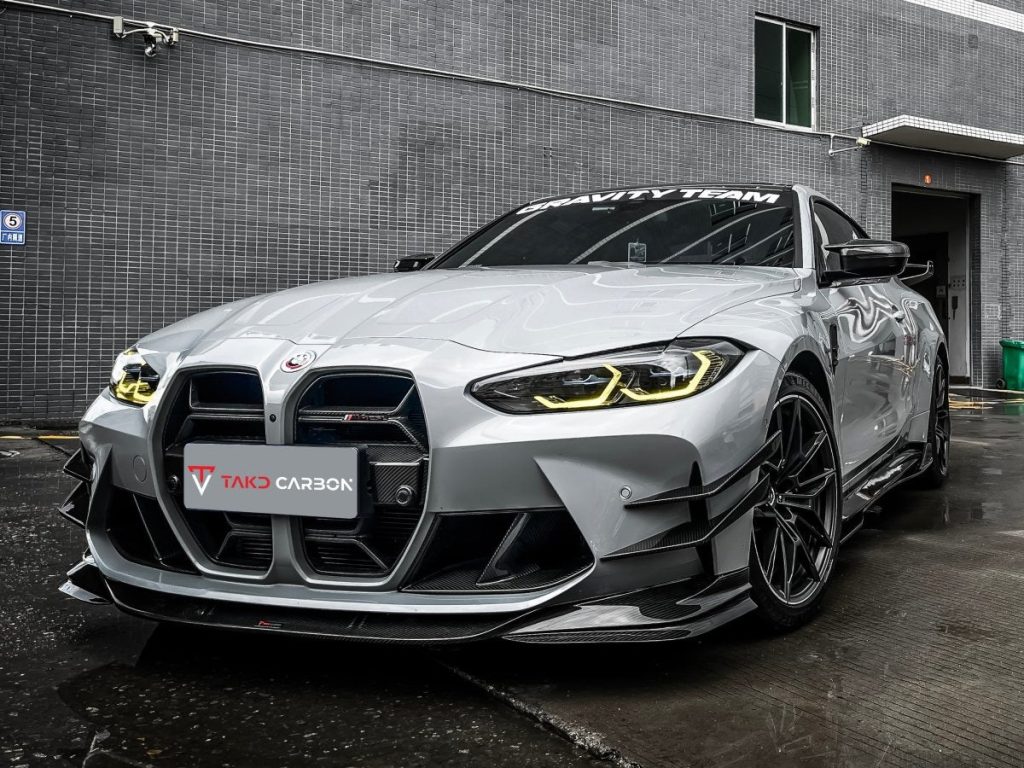 ลิ้นหน้า Carbon Fiber BMW M3 G80 M4 G82 G83 ทรง TAKD ปี 2021-ON