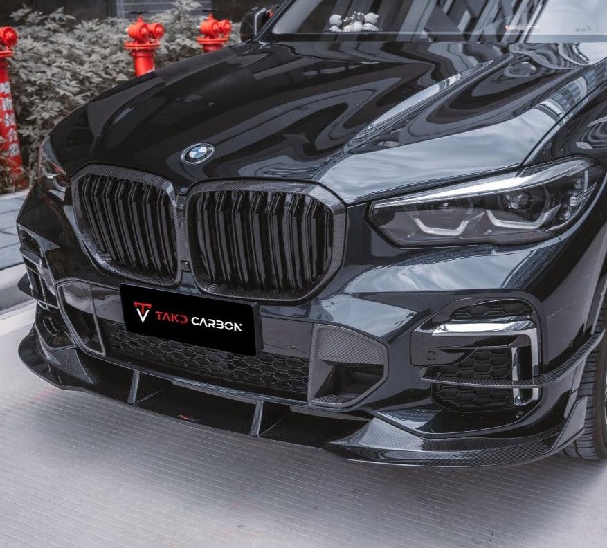 ลิ้นหน้า Carbon Fiber BMW X5 G05 M50i X/S Drive 40i Pre-LCI ทรง TAKD