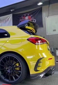 กันชน Carbon Fiber Mercedes Benz A-Class A45 A35 A220 W177 ทรง TAKD