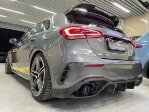 กันชน Carbon Fiber Mercedes Benz A-Class A45 A35 A220 W177 ทรง TAKD