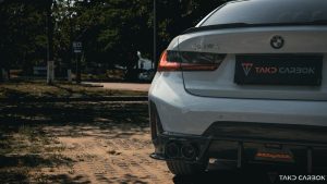 ดิฟฟิวเซอร์ Carbon Fiber BMW 3 Series G20 330i M340i LCI ทรง TAKD V1