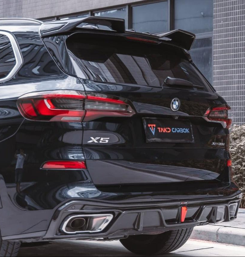 ดิฟฟิวเซอร์ Carbon Fiber BMW X5 G05 M50i X/S Drive 40i ทรง TAKD ปี 2019-ON