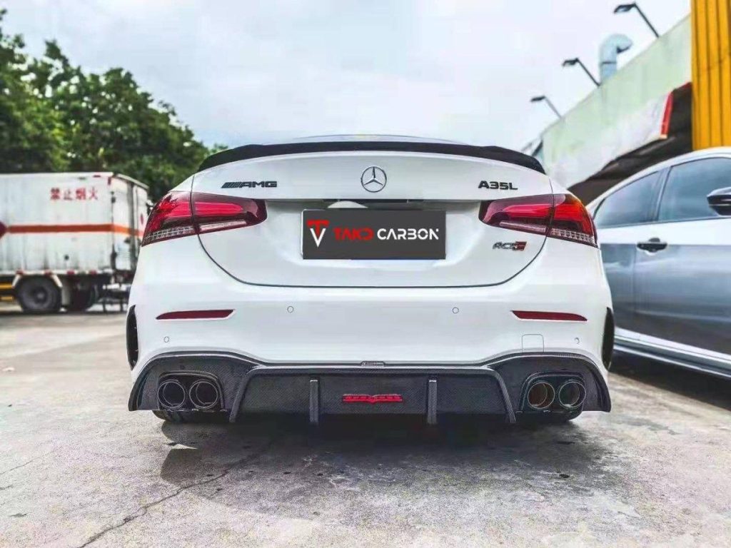 ดิฟฟิวเซอร์ Carbon Fiber Mercedes Benz A35 A220 Sedan W177 ทรง TAKD ปี 2019-ON