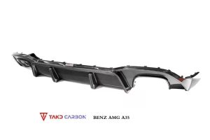 ดิฟฟิวเซอร์ Carbon Fiber Mercedes Benz A35 A220 Sedan W177 ทรง TAKD ปี 2019-ON