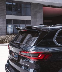 สปอยเลอร์หลังคา Carbon Fiber BMW X5 G05 M50i X/S Drive 40i ทรง TAKD ปี 2019-ON