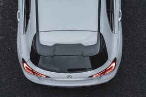 สปอยเลอร์หลังคา Carbon Fiber Mercedes Benz A-Class A45s A45 A35 A220 W177 ทรง TAKD ปี 2019-ON
