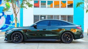 สเกิร์ตข้าง Carbon Fiber BMW 4 Series G22 G23 G26 i4 Gran coupe 430i M440i ทรง TAKD