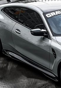 สเกิร์ตข้าง Carbon Fiber BMW M3/M3C G80/G81 M4/M4C G82/G83 ทรง TAKD V1