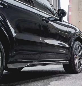 สเกิร์ตข้าง Carbon Fiber Porsche Cayenne Base/E-Hybrid/S/Turbo/Turbo S/Turbo GT/GTS 9Y0 9Y3 ทรง TAKD