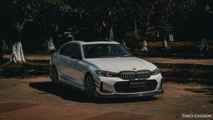 สเกิร์ตข้าง Carbon Fiber BMW 3 Series G20 330i M340i ทรง TAKD Ver.3 ปี 2019-ON