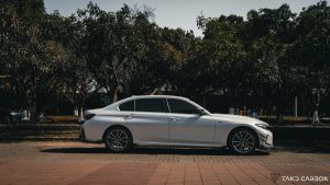 สเกิร์ตข้าง Carbon Fiber BMW 3 Series G20 330i M340i ทรง TAKD Ver.3 ปี 2019-ON