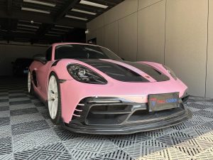 กันชน Carbon Fiber Porsche 718 Boxster / Cayman ทรง TAKD (Front Bumper & Lip)