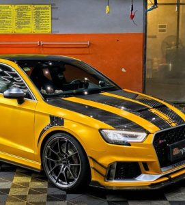 ซุ้มล้อ-แก้มข้าง Carbon Fiber Audi RS3 8V ทรง TAKD ปี 2018-2020