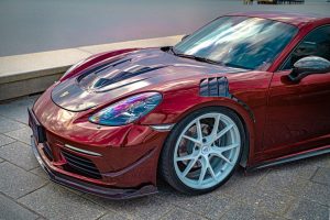 ฝากระโปรงหน้า Carbon Fiber Porsche 718 Boxster / Cayman 911 991.1 991.2 981 718 ทรง TAKD V1