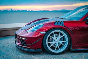 ฝากระโปรงหน้า Carbon Fiber Porsche 718 Boxster / Cayman 911 991.1 991.2 981 718 ทรง TAKD V1