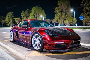 ฝากระโปรงหน้า Carbon Fiber Porsche 718 Boxster / Cayman 911 991.1 991.2 981 718 ทรง TAKD V1