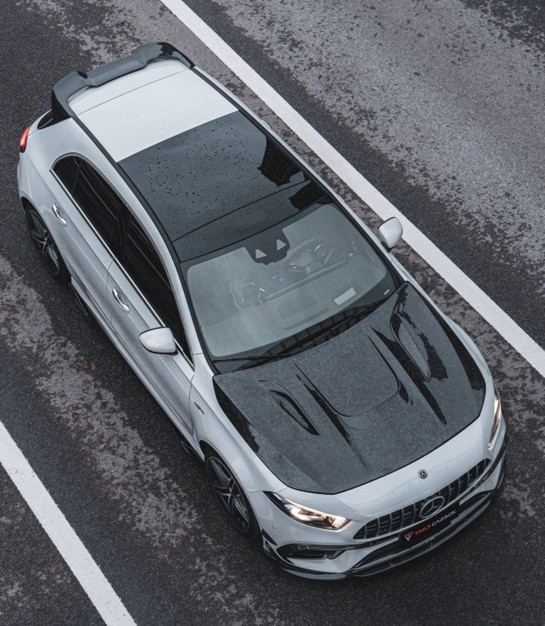 前引擎盖 Carbon Fiber Benz C118 CLA45/CLA35/CLA250 W177 A45/A35/A220/A250 款式 TAKD