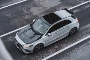 ลิ้นหน้า Carbon Fiber Mercedes Benz A45 Hatchback W177 ทรง TAKD ปี 2019-ON