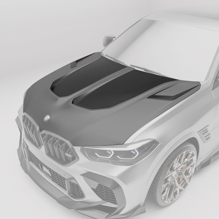 ฝากระโปรงหน้าคาร์บอนไฟเบอร์ BMW X6M F96 RevoZport