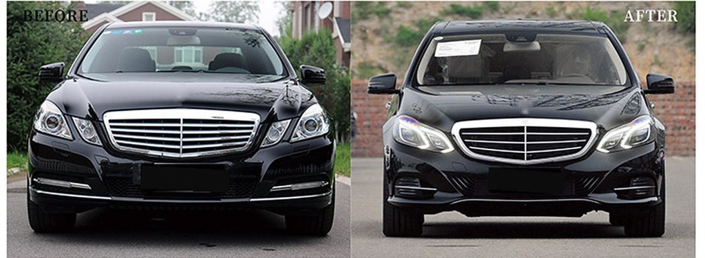 全车包围套件 MERCEDES BENZ E-Class W212 年 09-12 改装为行政版款式 SHIYU