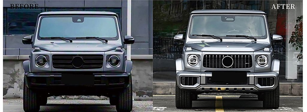 ชุดแต่งรอบคัน MERCEDES BENZ G-Class W464 ปี 19-24 แปลงเป็น W465 AMG ปี 25 ทรง SHIYU