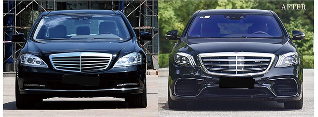 全车包围套件 MERCEDES BENZ S-Class W221 年 06-12 改为 W222 S63 年 18 款式 SHIYU