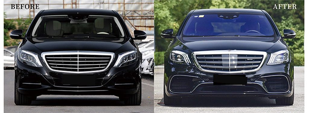 ชุดแต่งรอบคัน MERCEDES BENZ S-Class W222 ปี 14-17 แปลงโฉมเป็น S63 ปี 18 ทรง SHIYU