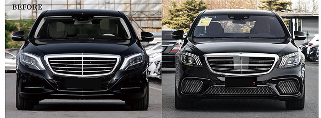 ชุดแต่งรอบคัน MERCEDES BENZ S-Class W222 ปี 14-17 แปลงโฉมเป็น S65 ปี 18 ทรง SHIYU