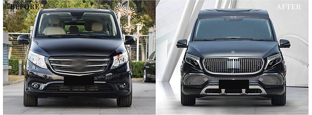 ชุดแต่งรอบคัน MERCEDES BENZ V-Class W447 อัพเกรดเป็น VS600 ทรง SHIYU