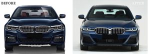 全车包围套件 BMW 5 Series G38 年 18-20 改装为 G38 LCI MT 款式 SHIYU