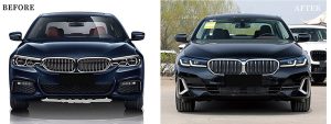 全车包围套件 BMW 5 Series G30 年 18-20 改装为 G30 LCI 豪华款式 SHIYU