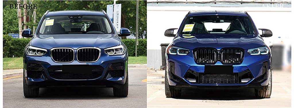 ชุดแต่งรอบคัน BMW X3 G01 ปี 18-21 แปลงโฉมเป็น X3M ปี 22 ทรง SHIYU