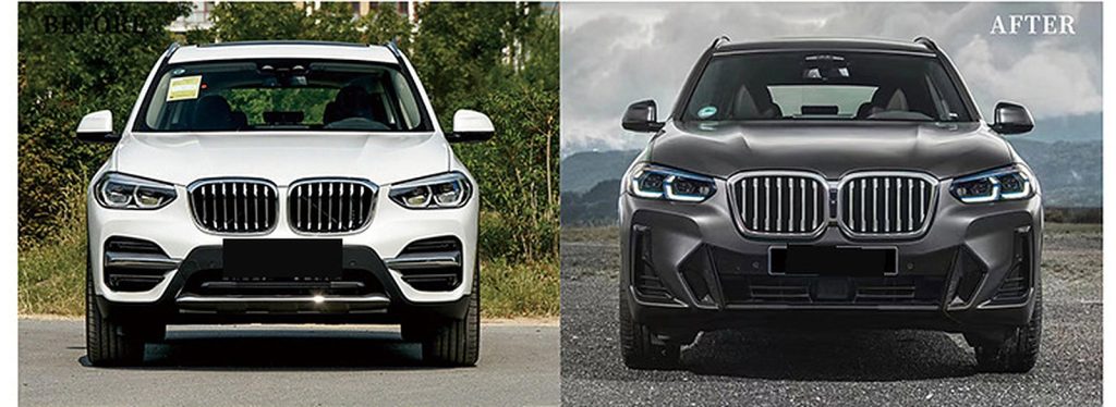 ชุดแต่งรอบคัน BMW X3 G01 ปี 18-21 แปลงโฉมเป็น X3 MT ปี 22 ทรง SHIYU