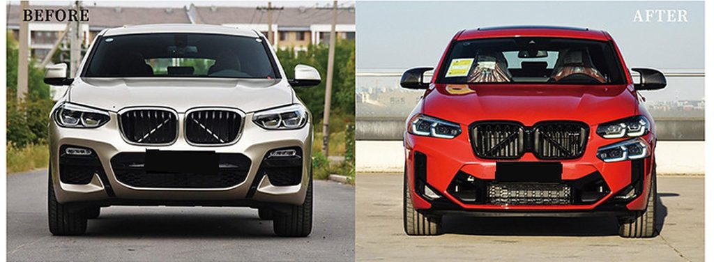 ชุดแต่งรอบคัน BMW X4 G02 ปี 18-21 แปลงโฉมเป็น X4M ปี 22 ทรง SHIYU