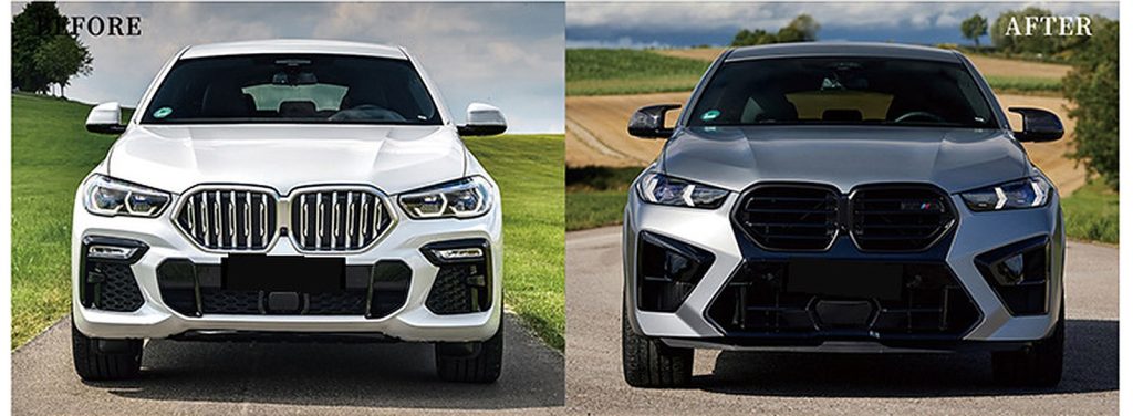 ชุดแต่งรอบคัน BMW X6 G06 ปี 20-22 แปลงโฉมเป็น X6M ปี 24 ทรง SHIYU