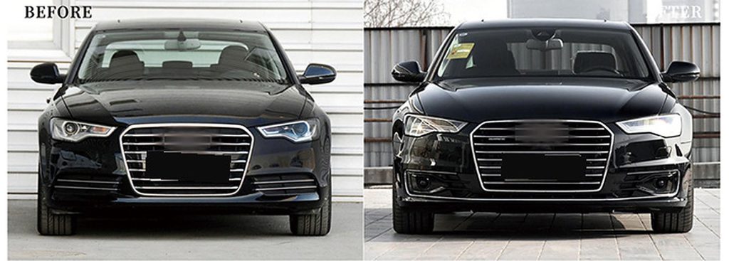 ชุดแปลงกันชนหน้า AUDI A6 C7 ปี 12-15 เป็นทรงปี 16 มีให้เลือก 3 แบบ C7PA / S6 / RS6 ทรง SHIYU