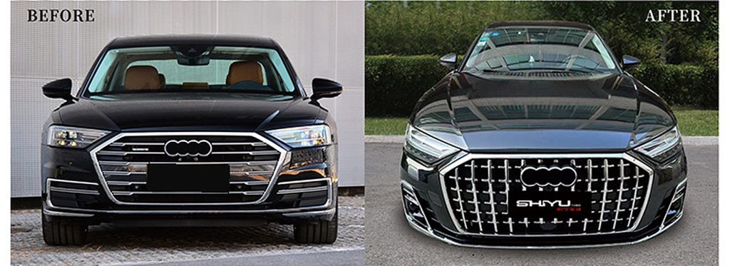 ชุดแต่งรอบคัน AUDI A8 D5 ปี 18-22 แปลงโฉมเป็น D5PA A8 Horch ทรง SHIYU (ไม่ต้องเปลี่ยนไฟหน้า)