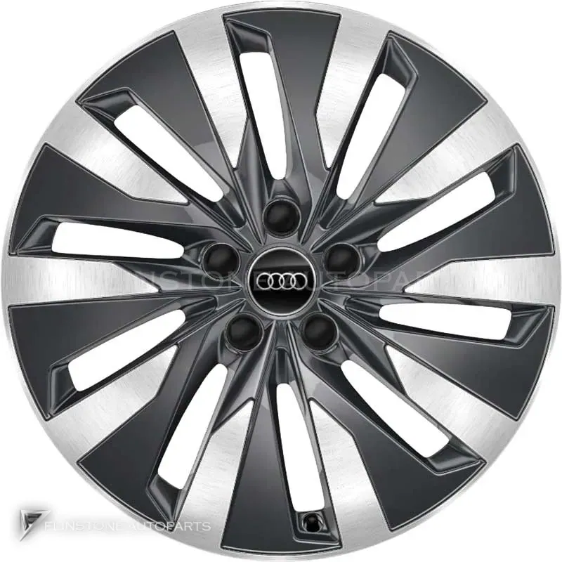 ล้อแท้ Audi 10 Arm Aero ขอบ 18 นิ้ว รุ่น A6 4K สี Graphite Grey with Diamond Cut