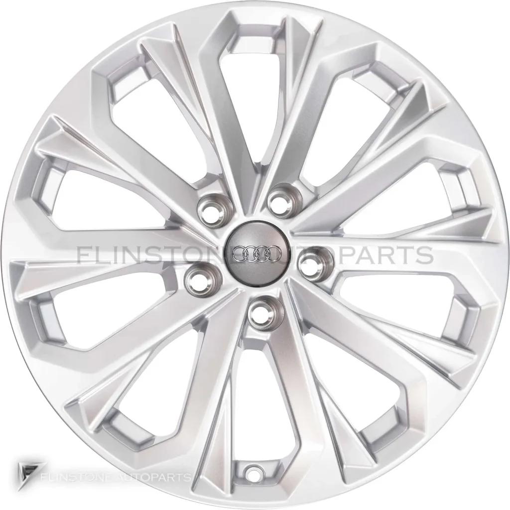 ล้อแท้ Audi 10 Spoke Crystal ขอบ 17 นิ้ว รุ่น A4 8W สี Diamond Silver