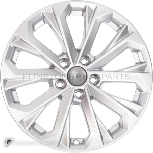 正品轮毂 Audi 10 Spoke Crystal 边框 17 英寸车型 A4 8W 颜色 Diamond Silver